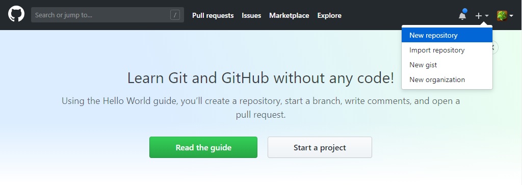 GitHub 新規作成